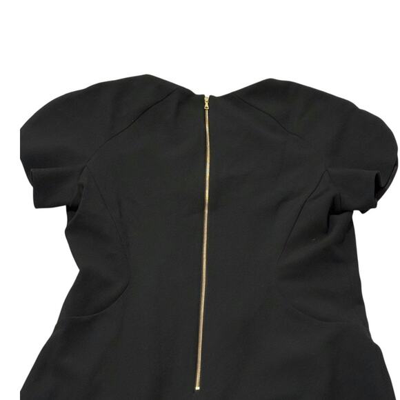 NWT The Fold Cocktail Dress - Black Short Sleeves - Midi Sheath - Size 12 - Picture 10 of 12